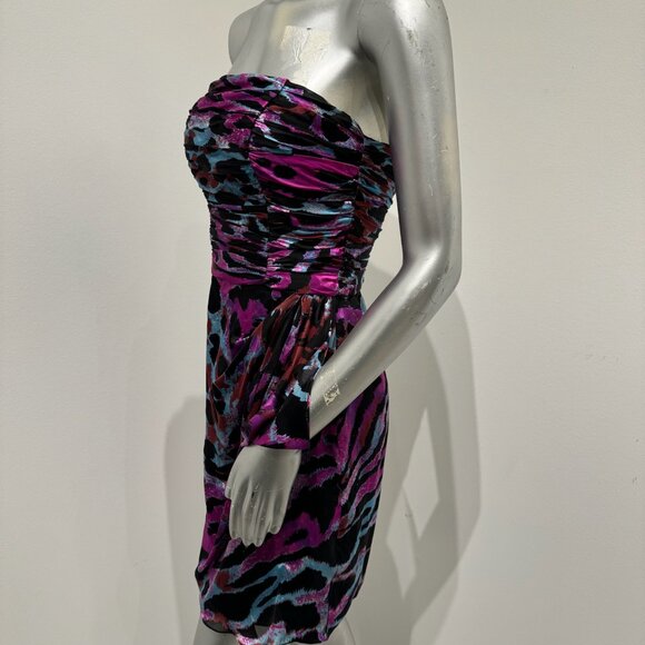 Cache Multi Color Cheetah Print Midi Dress - Picture 4 of 11